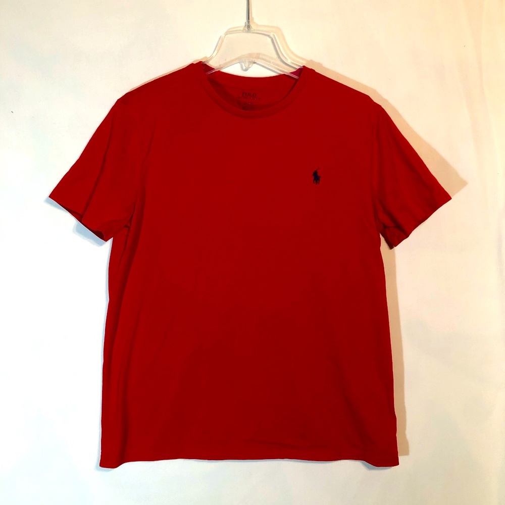 🟢 3/$25 Polo Ralph Lauren Red T-Shirt Mens M